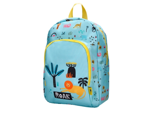 Cartera escolar Liderpapel moc hila infantil safari diseo leon azul 330x100x250 mm 169402, imagen 3 mini