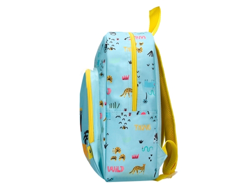 Cartera escolar Liderpapel moc hila infantil safari diseo leon azul 330x100x250 mm 169402, imagen 5 mini