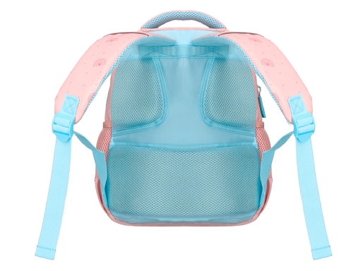 Cartera escolar Liderpapel moc hila multibolsillo infantil rainbows rosa 350x110x270 mm 169404, imagen 4 mini