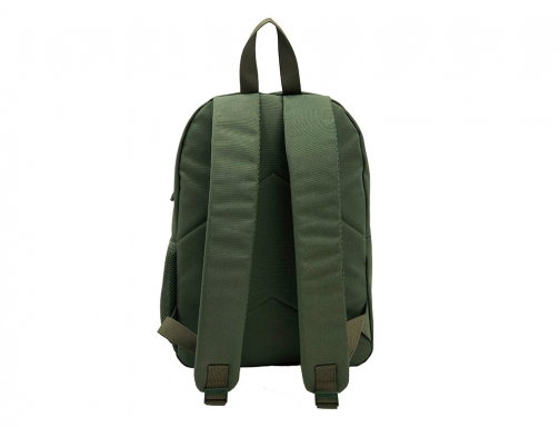 Cartera Liderpapel mochila bol sillo lateral elastico color verde militar 400x125x300 169455, imagen 4 mini