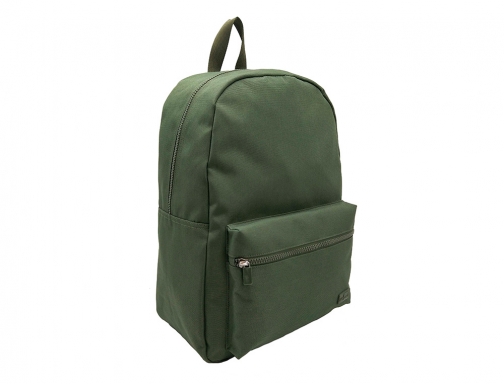 Cartera Liderpapel mochila bol sillo lateral elastico color verde militar 400x125x300 169455, imagen 5 mini