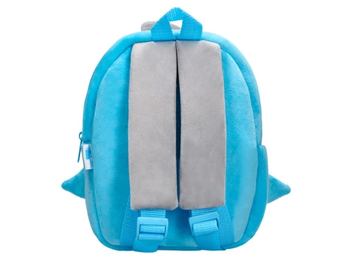 Cartera preescolar Liderpapel mochila infantil peluche tiburon 260x100x240 mm 169252, imagen 4 mini