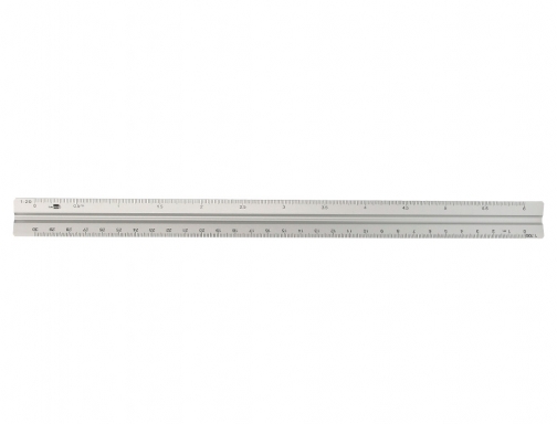 Escala Liderpapel aluminio forma triangular con funda protectora longitud 30 cm 1:20 163437, imagen 2 mini