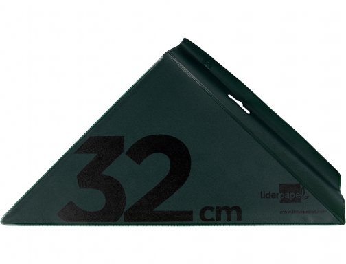 Escuadra Liderpapel 32 cm acrilico verde 43373, imagen 3 mini