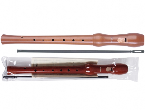 Flauta Hohner madera peral lacada 9555 dos piezas en funda transparente, imagen 2 mini