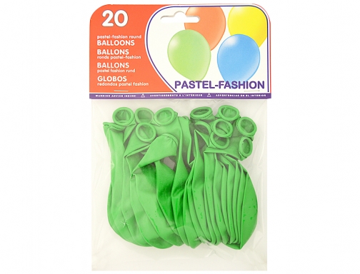 Globo 100% latex biodegradable verde pistacho bolsa de 20 unidades Blanca 26016 (20016), imagen 2 mini