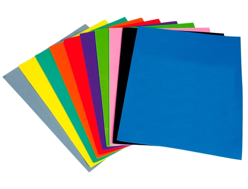 Goma eva Liderpapel 50x70cm 60g m2 espesor 1.5mm amarillo 43357, imagen 4 mini