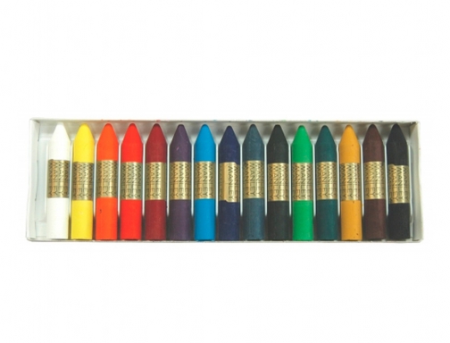 Lapices cera Manley caja de 15 colores surtidos MNC00055, imagen 5 mini