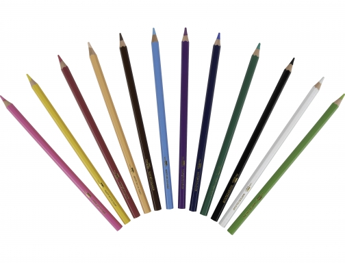 Lapices de colores acuarelables Liderpapel caja de 12 unidades colores surtidos 77473, imagen 4 mini