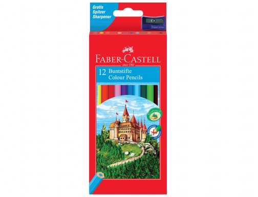 Lapices de colores faber-castell c 12 colores hexagonal madera reforestada Faber-Castell 120112, imagen 2 mini