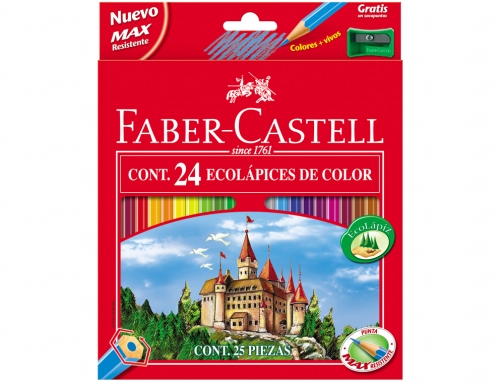 Lapices de colores faber-castell c 24 colores hexagonal madera reforestada Faber-Castell 120124, imagen 2 mini