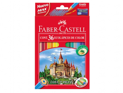 Lapices de colores faber-castell c 36 colores hexagonal madera reforestada Faber-Castell 120136, imagen 2 mini