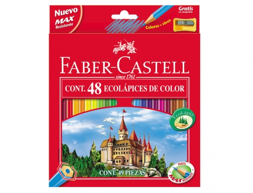 Lapices de colores faber-castell c 48 colores hexagonal madera reforestada Faber-Castell 120148, imagen 2 mini