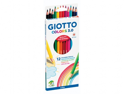 Lapices de colores Giotto colors 3.0 mina 3 mm caja de 12 F276600, imagen 2 mini