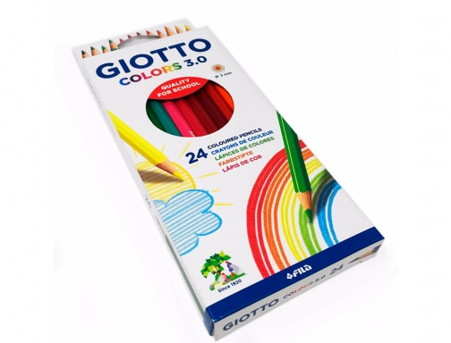 Lapices de colores Giotto colors 3.0 mina 3 mm caja de 24 F276700, imagen 4 mini