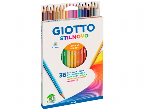 Lapices de colores Giotto stilnovo caja de 36 colores surtidos F256700, imagen 2 mini