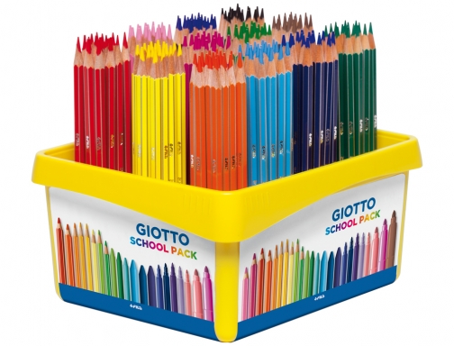 Lapices de colores Giotto stilnovo school pack de 192 unidades 12 colores F523400, imagen 2 mini