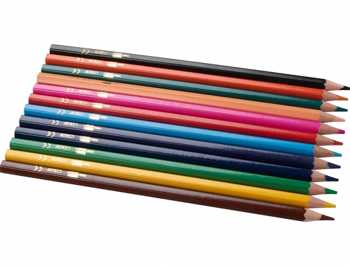 Lapices de colores Liderpapel caja de 12 unidades colores surtidos 34245, imagen 5 mini