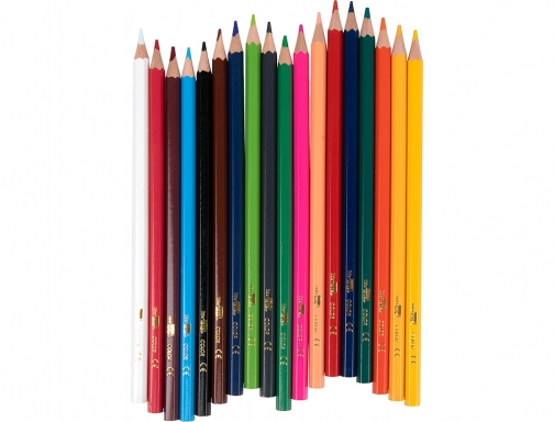 Lapices de colores Liderpapel caja de 18 unidades colores surtidos 34246, imagen 3 mini