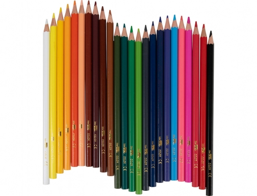 Lapices de colores Liderpapel caja de 24 unidades colores surtidos 34247, imagen 4 mini
