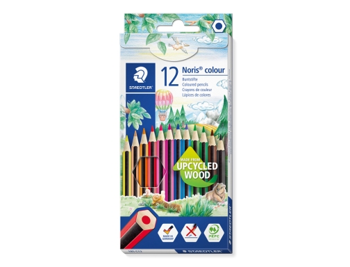 Lapices de colores Staedtler noris colour slim triangular caja de 12 colores 187 C12 (127NC12), imagen 3 mini