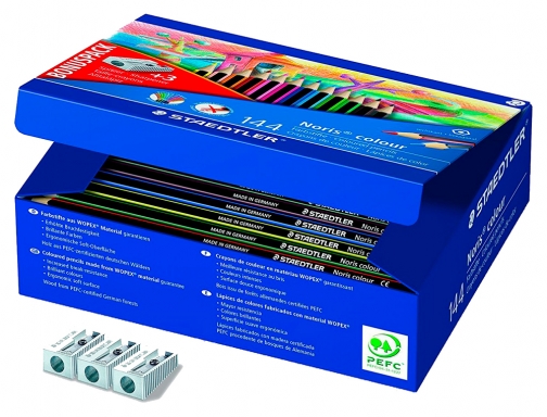 Lapiz de color Staedtler wopex ecologico caja de 144 unidades surtidas 12 185 C144 , surtidos, imagen 2 mini
