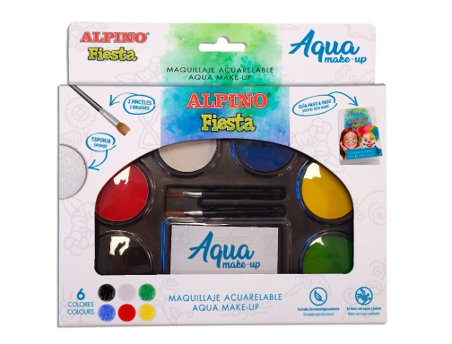 Paleta maquillaje Alpino acuarelable pro 6 colores surtidos DL000620, imagen 3 mini