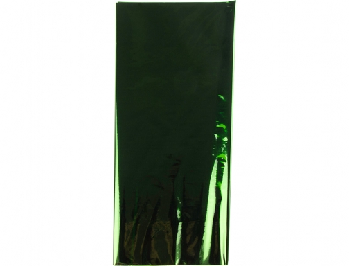 Papel celofan Liderpapel 50x70 cm 22g m2 bolsa de 5 hojas verde 75025, imagen 3 mini