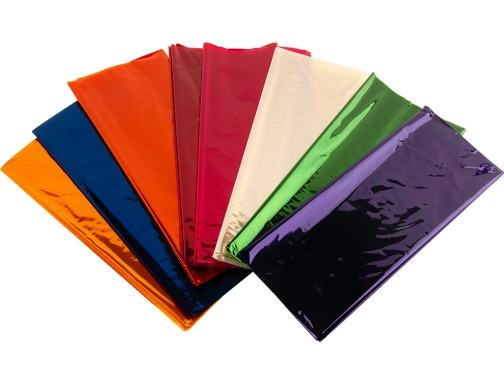 Papel celofan Liderpapel 50x70 cm 22g m2 bolsa de 10 hojas colores 75030 , surtidos, imagen 3 mini