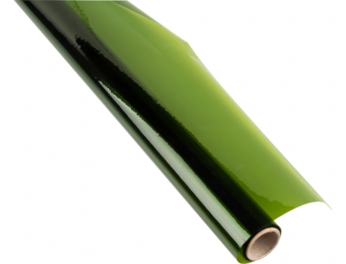 Papel celofan Liderpapel rollo verde 0,60 x 10 mt 20687, imagen 4 mini