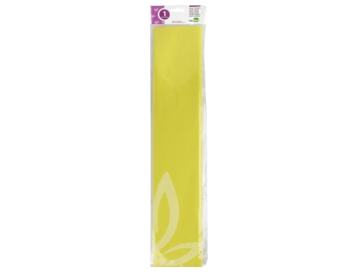 Papel crespon Liderpapel 50 cm x 2.5m 34g m2 amarillo 24265, imagen 2 mini