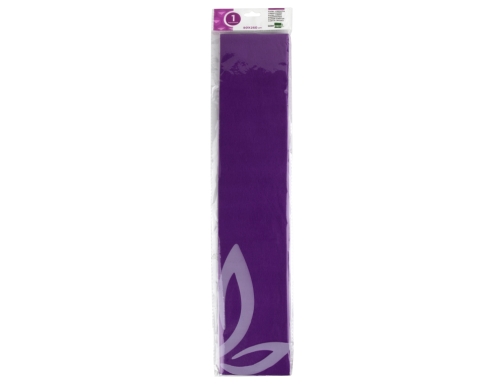 Papel crespon Liderpapel 50 cm x 2.5m 34g m2 violeta 24272, imagen 2 mini