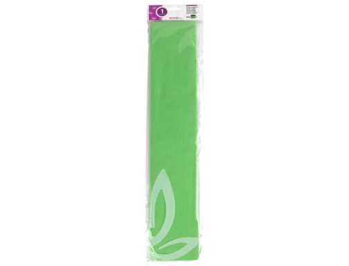 Papel crespon Liderpapel 50 cm x 2.5m 34g m2 verde claro 24276, imagen 2 mini