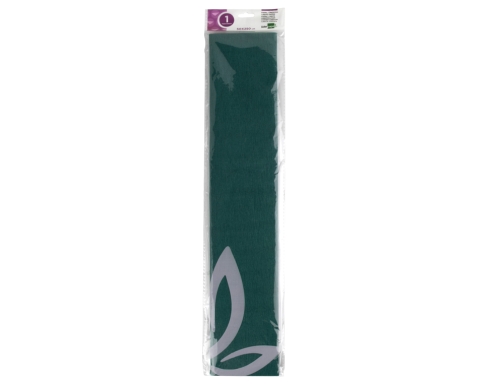 Papel crespon Liderpapel 50 cm x 2.5m 34g m2 verde oscuro 24278, imagen 2 mini