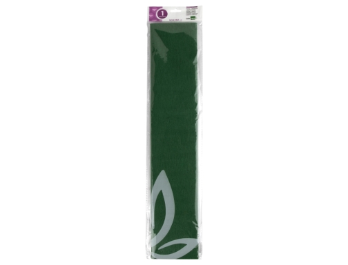 Papel crespon Liderpapel 50 cm x 2.5m 34g m2 verde oliva 24281, imagen 2 mini