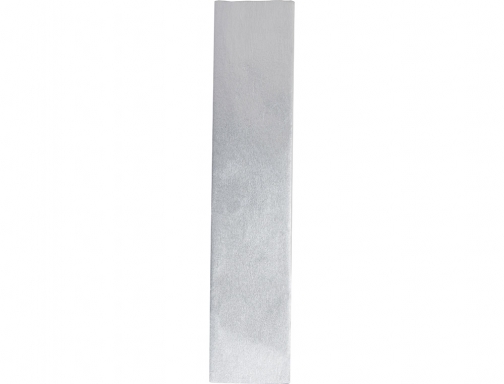 Papel crespon Liderpapel 50 cm x 2.5m metalizado plata 35745, imagen 3 mini