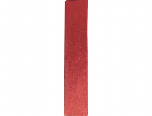 Papel crespon Liderpapel 50 cm x 2.5m metalizado rojo 35747, imagen 3 mini