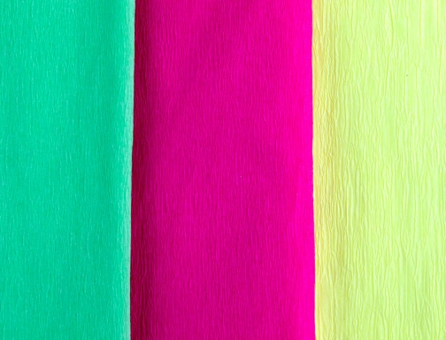 Papel crespon Liderpapel 50 cm x 2,5 m 34g m2 verde fluorescente 78484, imagen 4 mini