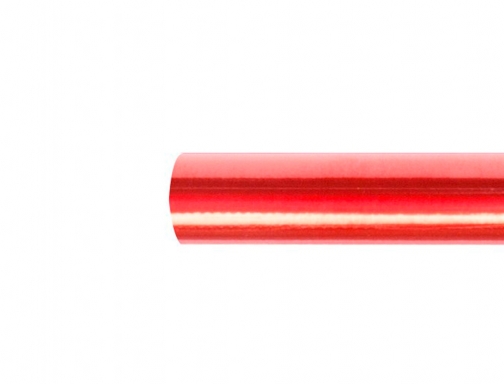 Papel metalizado rojo rollo continuo de 0,5 x 10 mt Sadipal 05661, imagen 2 mini
