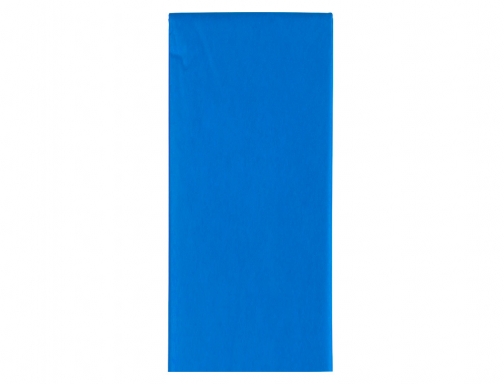 Papel seda Liderpapel 52x76cm 18g m2 bolsa de 5 hojas azul 36072, imagen 3 mini
