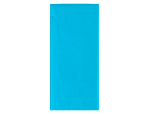 Papel seda Liderpapel 52x76cm 18g m2 bolsa de 5 hojas celeste 36073 , azul, imagen 3 mini