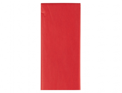 Papel seda Liderpapel 52x76cm 18g m2 bolsa de 5 hojas rojo 36077, imagen 3 mini