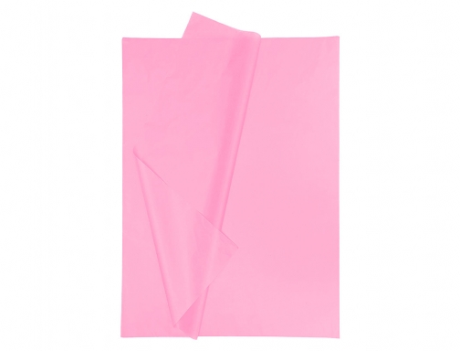 Papel seda Liderpapel 52x76cm 18g m2 bolsa de 5 hojas rosa 36078, imagen 4 mini