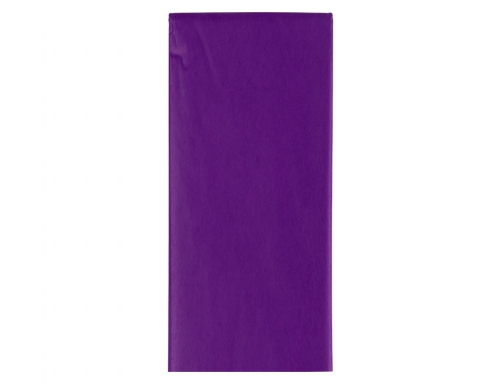 Papel seda Liderpapel 52x76cm 18g m2 bolsa de 5 hojas violeta 36079, imagen 3 mini