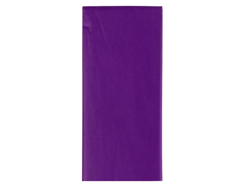 Papel seda Liderpapel 52x76cm 18g m2 bolsa de 5 hojas violeta 36079, imagen 3 mini