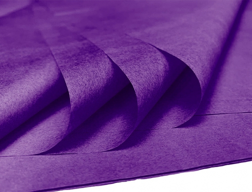 Papel seda Liderpapel 52x76cm 18g m2 bolsa de 5 hojas violeta 36079, imagen 5 mini