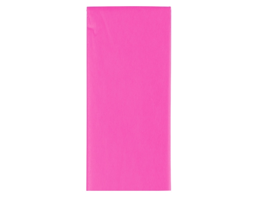 Papel seda Liderpapel 52x76cm 18g m2 bolsa de 5 hojas rosa fuerte 36080, imagen 3 mini