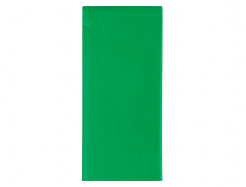Papel seda Liderpapel 52x76cm 18g m2 bolsa de 5 hojas verde 36081, imagen 3 mini