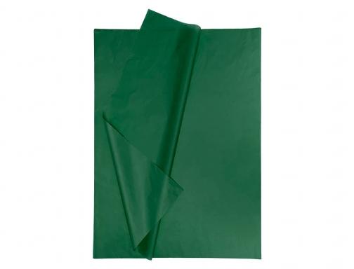 Papel seda Liderpapel 52x76cm 18g m2 bolsa de 5 hojas verde oscuro 72798, imagen 4 mini
