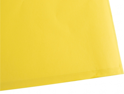 Papel seda Liderpapel amarillo 52x76 cm 18 gr paquete de 25 hojas 22238, imagen 4 mini